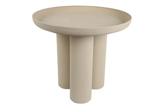 Bijzettafel cullen 51x51x45cm creme, Countryfield, tuincentrumoutlet.com