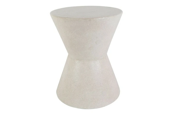 Bijzettafel esai 39x39x50cm creme, Countryfield, tuincentrumoutlet.com