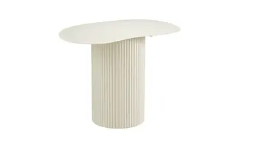 Bijzettafel lux d60h45cm off white, Mica Decorations, tuincentrumoutlet.com