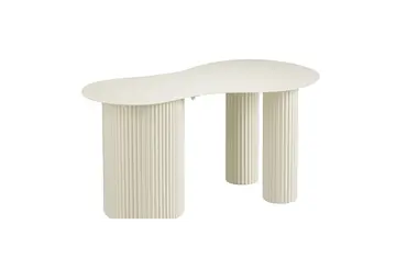 Bijzettafel lux d80h40cm off white, Mica Decorations, tuincentrumoutlet.com