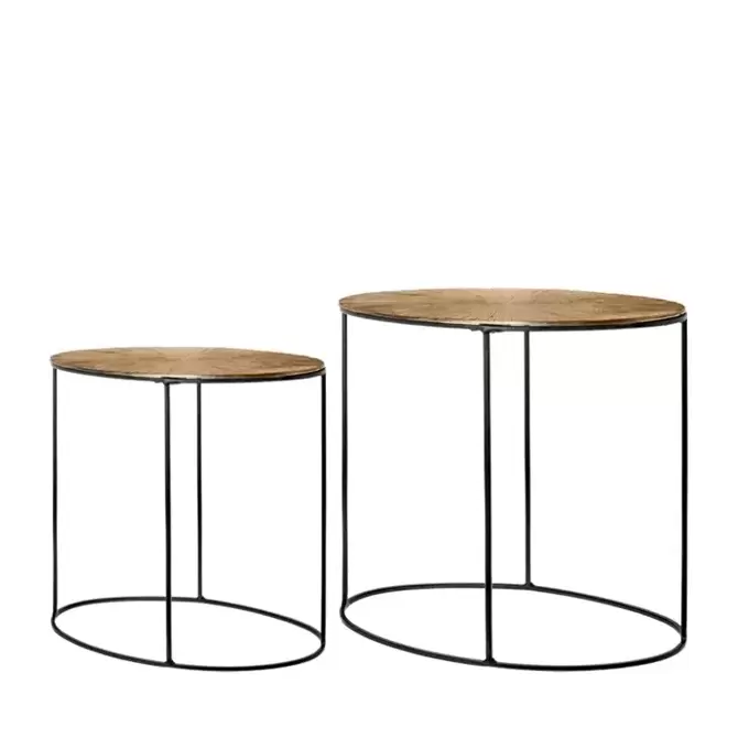 Bijzettafel Merton - koper set van 2, Riverdale, Tuincentrumoutlet