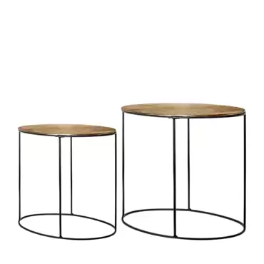 Bijzettafel Merton - koper set van 2, Riverdale, Tuincentrumoutlet