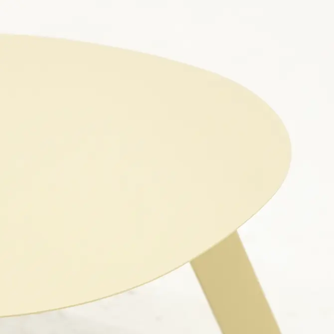 Bijzettafel tiki 55x46x28cm beige detail, Lesli Living, tuincentrumoutlet.com