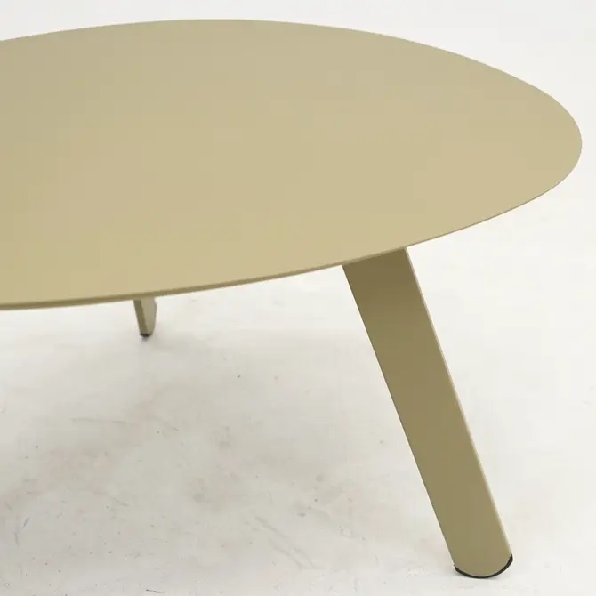 Bijzettafel tiki 74x60x36cm groen tafelblad, Lesli Living, tuincentrumoutlet.com