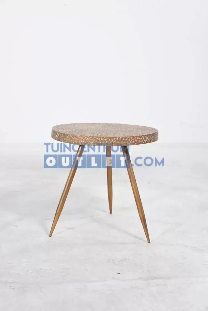 Bijzettafeltje nice goud d45h45cm, Noach, www.tuincentrumoutlet.com