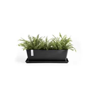 Bruges Dark Grey 55 sfeer met onderzetter, Ecopots, tuincentrumoutlet