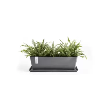 Bruges Grey 55 sfeer met onderzetter, Ecopots, tuincentrumoutlet