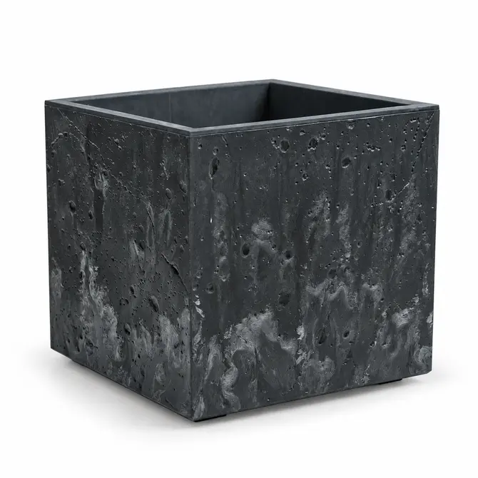 Bloembak Sierra 38,5x38,5x37cm antraciet, Vita Tuinmeubelen, tuincentrumoutlet.com