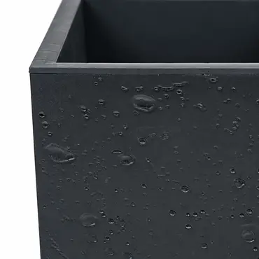 Bloembak Sierra 77x38x37cm zwartclose detail, Vita Tuinmeubelen, tuincentrumoutlet.com