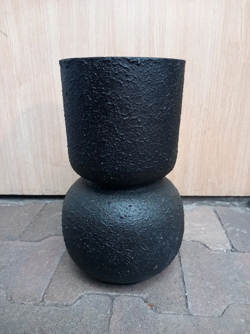 Bloemp fresco mtl l18b18h30 zwart - afbeelding 1