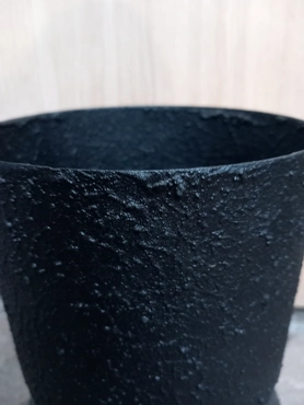 Bloemp fresco mtl l18b18h30 zwart - afbeelding 2