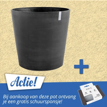 Amsterdam wheels dark grey 100 aanbieding, Ecopots, tuincentrumoutlet