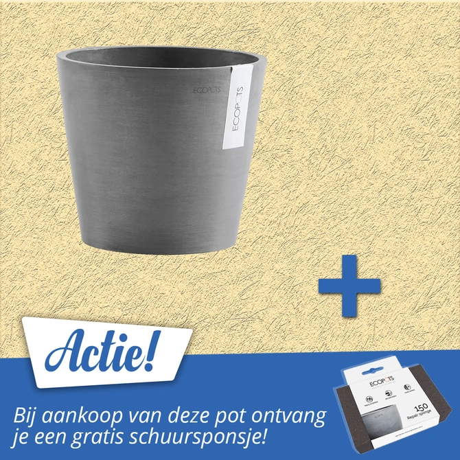 Pot amsterdam grijs d20h18cm aanbieding, Ecopots, tuincentrumoutlet