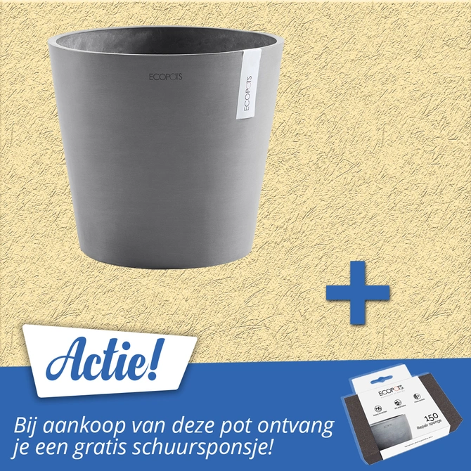 Pot amsterdam grijs d30h27cm aanbieding, Ecopots, tuincentrumoutlet