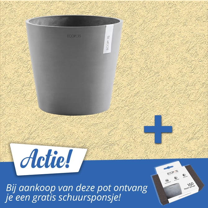 Pot amsterdam grijs d40h36cm aanbieding, Ecopots, tuincentrumoutlet