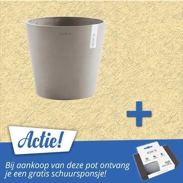 Pot amsterdam taupe d40h36cm bundel ecopots tuincentrum outlet