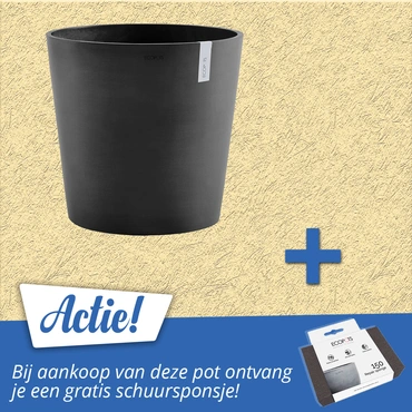 Pot amsterdam d50cm donkergrijs aanbieding, Ecopots, tuincentrumoutlet