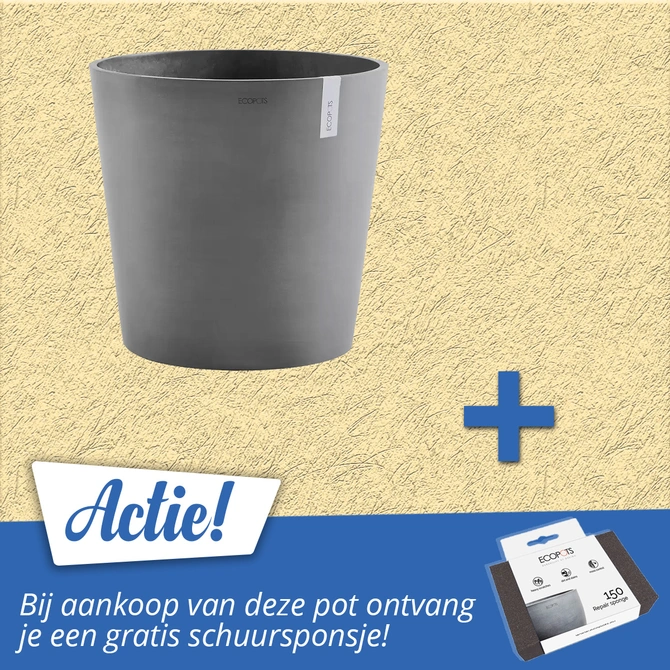 Pot amsterdam grijs d50h46cm aanbieding, Ecopots, tuincentrumoutlet