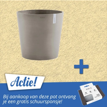 Pot amsterdam taupe d50h46cm bundel ecopots tuincentrum outlet