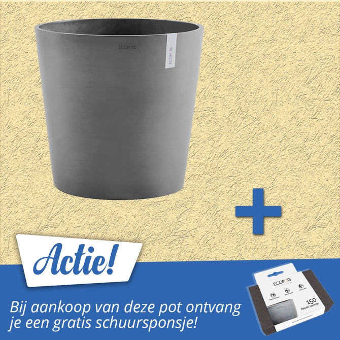 Pot amsterdam grijs d60h49cm aanbieding, Ecopots, tuincentrumoutlet