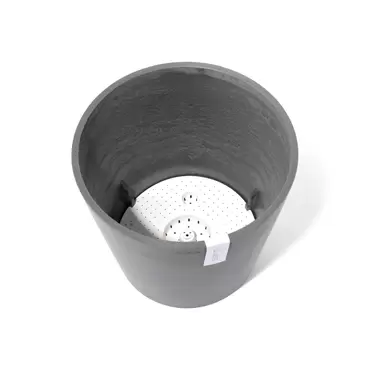 Amsterdam + Water Reservoir Grey 40 binnenkant, Ecopots, tuincentrumoutlet