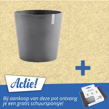 Pot amsterd+waterres d50cm grijs aanbieding, Ecopots, tuincentrumoutlet