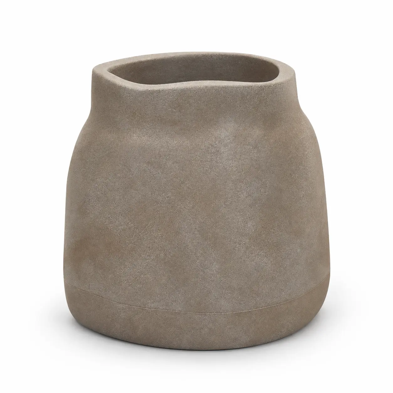 Bloempot Boge 46x46x47cm lichtbruin afbeelding