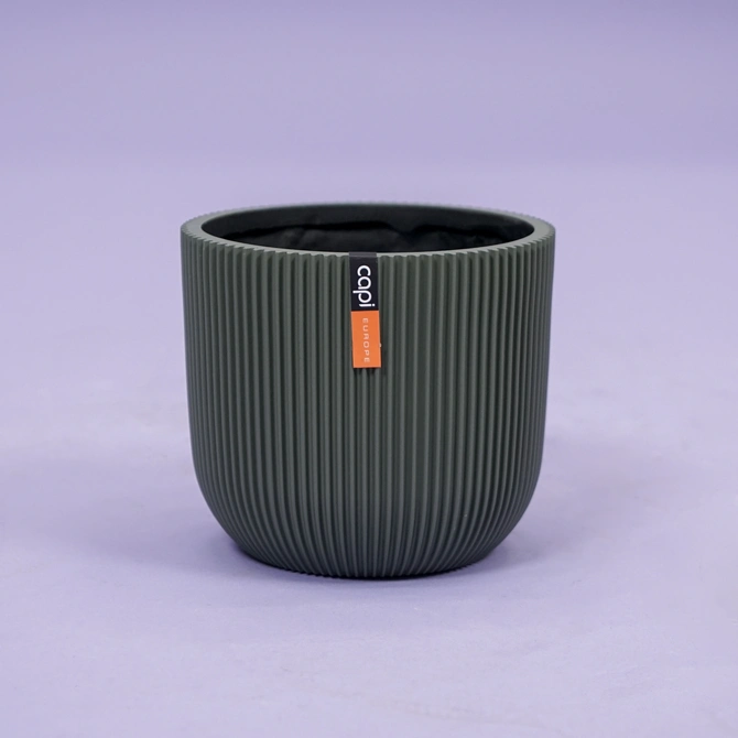 Bloempot Bol Groove Groen 17 15 Capi Europe - afbeelding 1