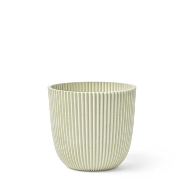 Pot bol groove 16x15 sawdust white, Capi Europe, tuincentrumoutlet