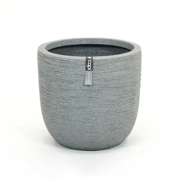Pot ball rib d43h41cm grey speckl, Capi Europe, tuincentrumoutlet.com