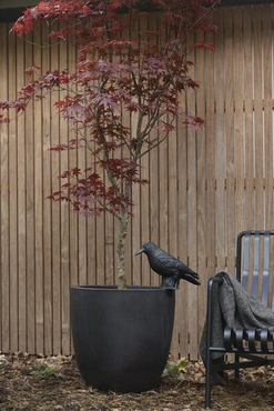 Planter ball Smooth NL 43x41 black sfeerbeeld, Capi Europe, tuincentrumoutlet