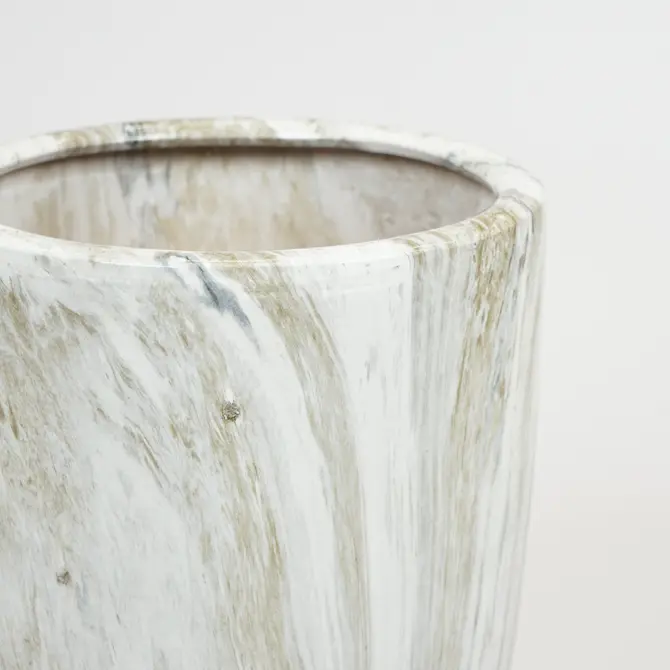 Pot egg hoog emperor d26h35 grijs detail, Mega collections, Tuincentrumoutlet.com