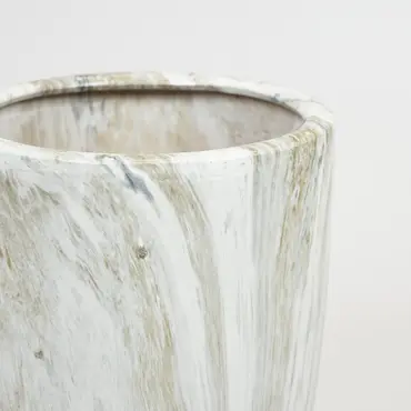 Pot egg hoog emperor d26h35 grijs detail, Mega collections, Tuincentrumoutlet.com