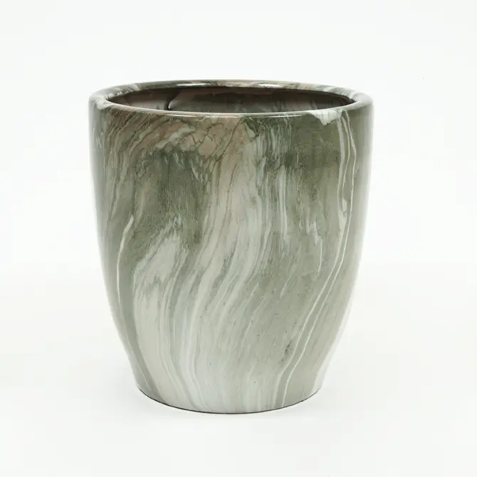 Pot egg hg emperor d39h42 groen, Mega collections, Tuincentrumoutlet.com