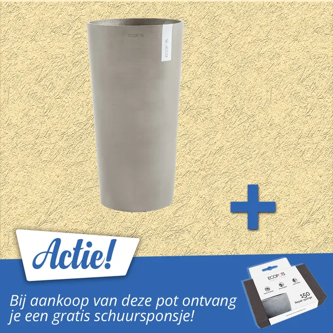 Pot amsterdam xtr hg taupe d90cm actie, Ecopots, tuincentrumoutlet