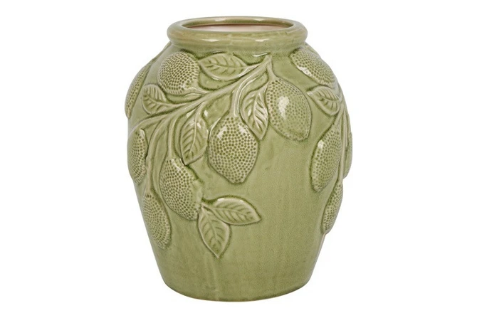 Bloempot fabio 22x22x25cm d.grn, Countryfield, tuincentrumoutlet.com