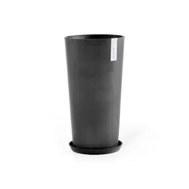 Amsterdam High Dark Grey 76 met onderzetter, Ecopots, tuincentrumoutlet