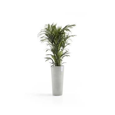 Pot amsterdam high d76cm witgrijs sfeer, Ecopots, tuincentrumoutlet