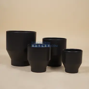 Land pot matt antraciet d17h19,5cm 1.2, Gina Da, tuincentrumoutlet