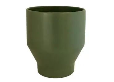 Land pot matt olive d24,5h27,5cm, Gina Da, tuincentrumoutlet