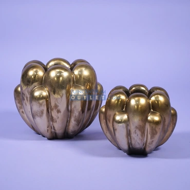 Bloempot lily aw l28b25h23cm goud, Decostar, Tuincentrumoutlet