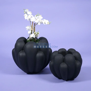 Bloempot Lily S zwart 1.2, Decostar, Tuincentrumoutlet