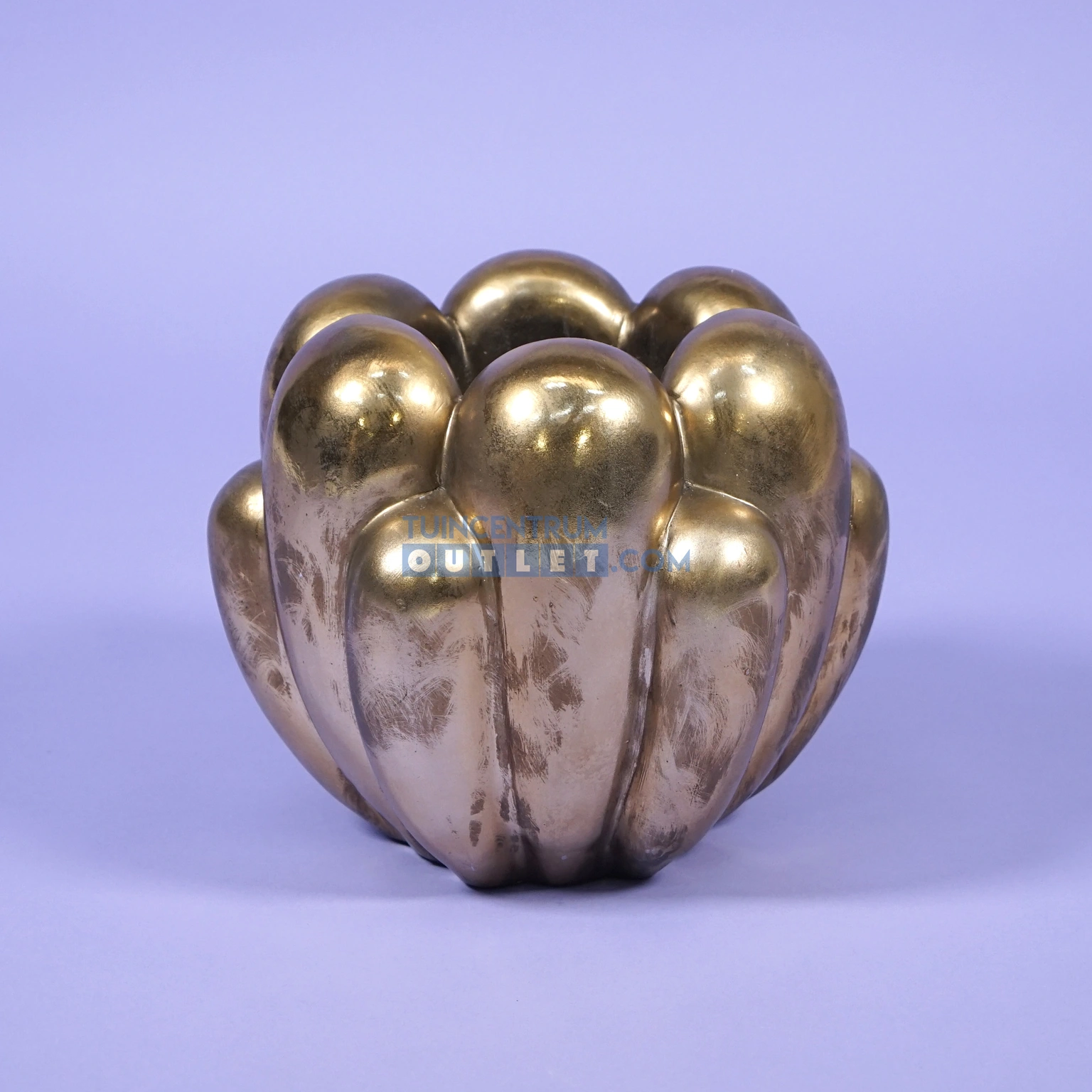 Bloempot lily aw l36b33h30cm goud afbeelding