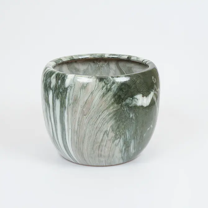 Buikpot emperor d28h24 groen, Mega collections, Tuincentrumoutlet.com