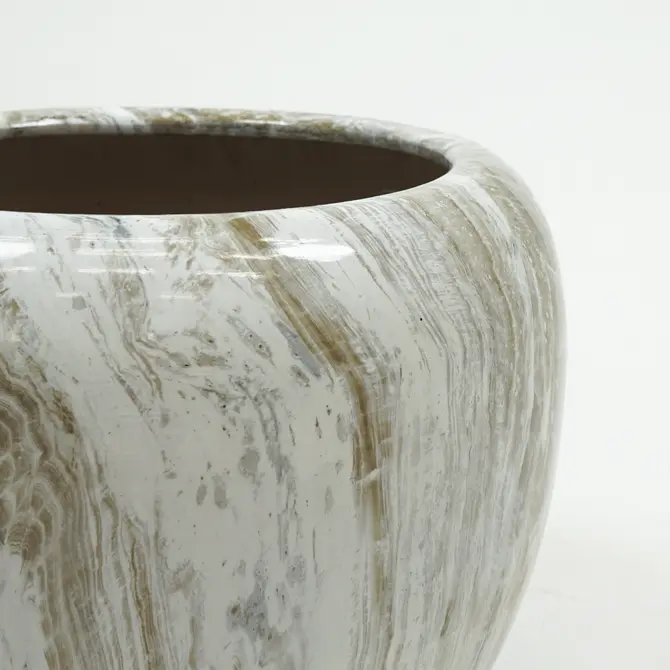 Buikpot emperor d48h40 grijs detail, Mega collections, Tuincentrumoutlet.com