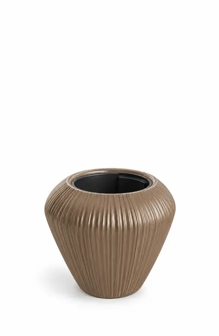 Bloempot Orobo warmbruin 38x31 cm, Vita Tuinmeubelen, tuincentrumoutlet.com