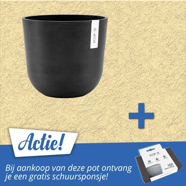 Pot oslo d25cm donkergrijs aanbieding, Ecopots, tuincentrumoutlet