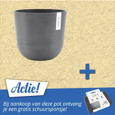 Pot oslo d25cm grijs aanbieding, Ecopots, tuincentrumoutlet