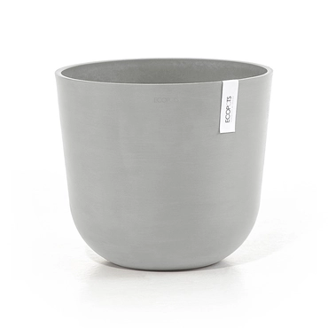 Pot oslo d35cm wit grijs, Ecopots, tuincentrumoutlet