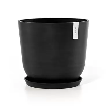 Oslo Dark Grey 45 met onderzetter, Ecopots, tuincentrumoutlet